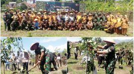 KOREM 062_Tarumanagara Gelar Karya Bhakti Hari Juang TNI AD_ Lakukan Penanaman Pohon dan Aksi Sosial di Garut