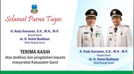 Ucapan Purna Tugas Bupati dan Wakil Bupati Garut