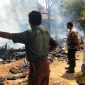 Rumah Panggung Terbakar, Polsek Cisompet Cek TKP