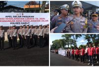 Polres Garut Gelar Apel Pasukan Operasi Keselamatan Lodaya 2024 di Garut