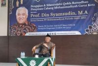 Prof Din Syamsudin Ajak Umat Islam Wujudkan Ibadah Ramadhan yang Berkualitas dan Bermakna