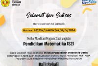 Prestasi Luar Biasa! Pendidikan Matematika S2 di IPI Garut Raih Akreditasi 'Baik Sekali'