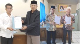 Ketua STAI Al Musaddadiyah Garut: MOU dengan UIN Bandung dan Universitas Mandiri Subang untuk Pengembangan Akademik ( Ketua STAI Al Musaddadiyah , Dr Syaik Abdillah, MAg pot bersama dengan Rektor UIN Bandung dan Rektor Universitas Mandiri Subang)