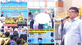 A. Syakur Beri Pesan Penting Tentang Pendidikan dan Karakter Dalam  Haflah Akhirussanah SDIT ATIKAH MUSADDAD