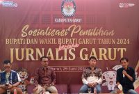 KPU Garut Sosialisasikan Pemilihan Bupati dan Wakil Bupati 2024 Bersama Jurnalis