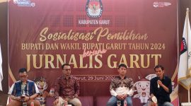 KPU Garut Sosialisasikan Pemilihan Bupati dan Wakil Bupati 2024 Bersama Jurnalis