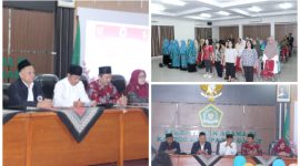 Kepala Kemenag Garut (pakain Putih)jelaskan Peran Agama dalam Pembangunan Nasional  dalam Sosialisasi FKUB 