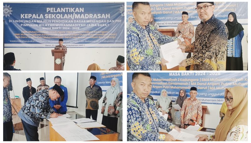 Perkuat Dakwah dan Pendidikan: Majelis Dikdasmen dan PNF PWM Jawa Barat Lantik Kepala Sekolah Muhammadiyah