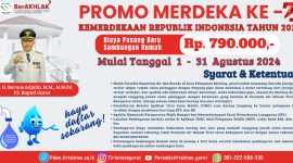 Promo Merdeka PDAM Tirta Intan Garut: Sambungan Rumah Baru Hanya Rp. 790.000!