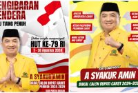 A Syakur Amin, Calon Bupati Garut dari Golkar, Gaungkan Semangat Kebangsaan di HUT ke-79 Republik Indonesia,