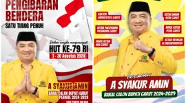 A Syakur Amin, Calon Bupati Garut dari Golkar, Gaungkan Semangat Kebangsaan di HUT ke-79 Republik Indonesia,