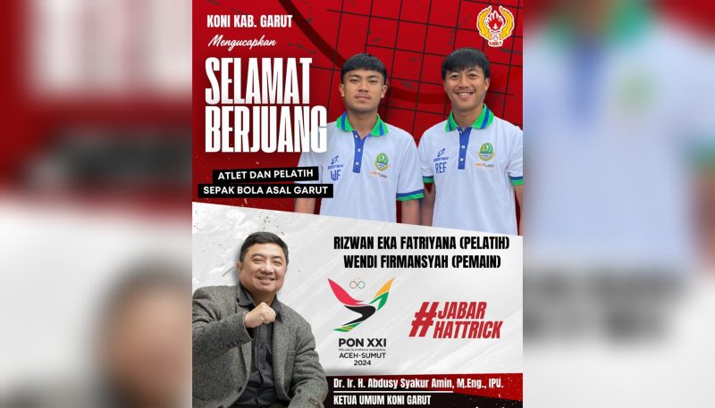 Ketua KONI Garut, Syakur Amin Berikan Dukungan kepada pelatih dan Atlet Sepak Bola yang Akan Berlaga di PON XXI