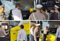 Satlantas Polres Garut Lakukan Ramp Check di Terminal Guntur untuk Pastikan Kelayakan Kendaraan Angkutan Umum