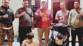 Polsek Pameungpeuk Amankan Pelaku Pencurian Sepeda Motor di RSUD Pameungpeuk Garut Beserta Barang Bukti