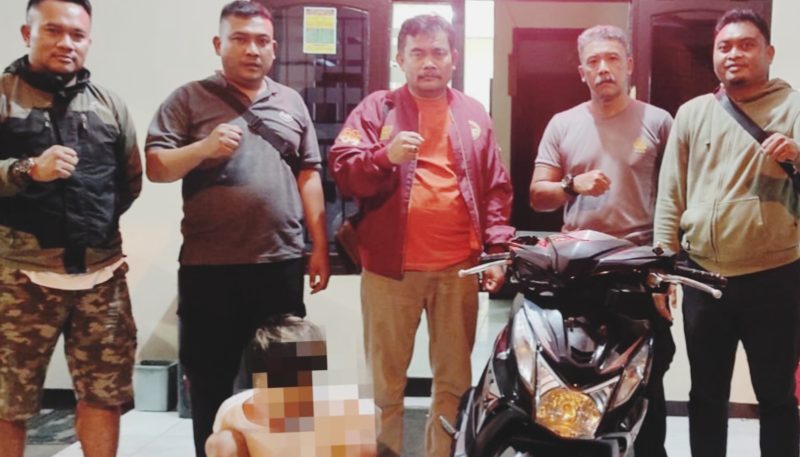 Polsek Pameungpeuk Amankan Pelaku Pencurian Sepeda Motor di RSUD Pameungpeuk Garut Beserta Barang Bukti