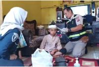 Sidokkes Polres Garut Laksanakan Penanganan Korban Gempa 