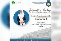 Siswi MAN 1 Garut Tsaniya Asmeti Arrumaisha Raih Prestasi Runner Up 2 Duta Model Hijab Indonesia 