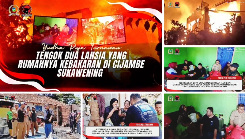 Yudha Puja Turnawan Tinjau Korban Kebakaran Lansia di Sukawening, Berikan Santunan dan Harapkan Bantuan RST