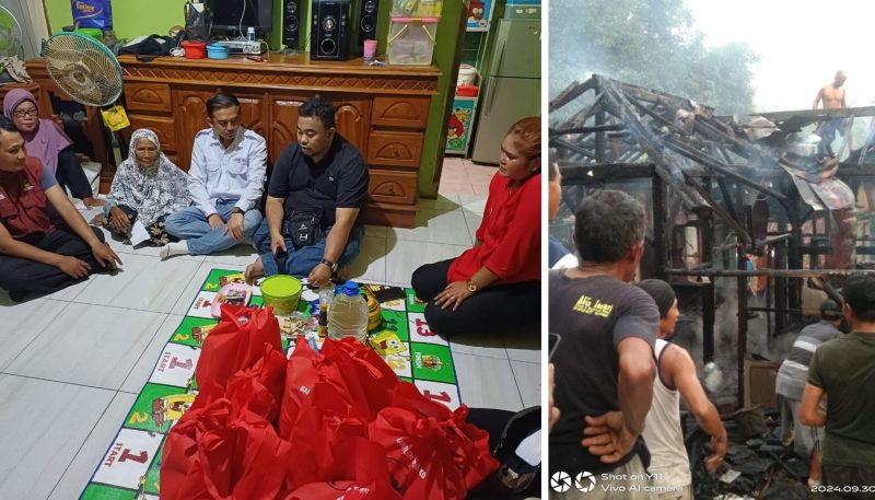 PDI Perjuangan Bersama Ketua DPRD Garut Berikan Bantuan untuk Emak Siti Hadisoh yang Rumahnya Terbakar