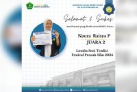 Naura Raisya P dari MAN 1 Garut Sukses Raih Juara 2 Lomba Seni Tradisi Pencak Silat 2024
