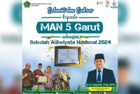 Kepala Kemenag Garut Apresiasi MAN 5 Garut Raih Sertifikat Sekolah Adiwiyata Nasional 2024