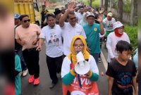 Lantunan Sholawat Sambut Helmi Budiman! Pasar Tumpah Karangsari Berubah Jadi Penuh Kehangatan