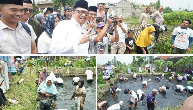 Berburu Ikan ala Syakur-Putri: Kampanye Asyik Sambil Dengarkan Aspirasi Warga Garut