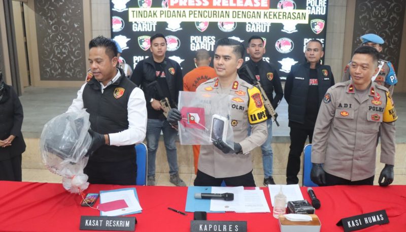 Polres Garut Tangkap Pelaku Pencurian Kekerasan! Sudah Beraksi 13 Kali, Target Utama Perempuan!