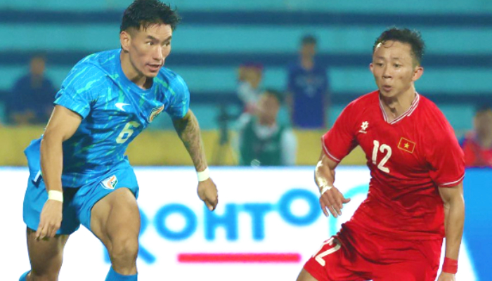 Vietnam VS India_ Gol Nguyen Hoang Duc Tak Mampu Menyelamatkan Vietnam, Ditahan Imbang 1-1 oleh India.Foto_ Instagram_@indianfootball)