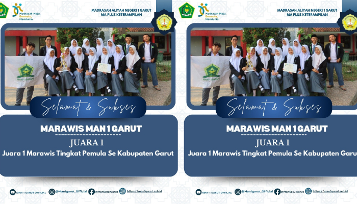 Bawa Pulang Juara 1! Tim Marawis MAN 1 Garut Bukti Nyata Prestasi di Seni Budaya Islami!