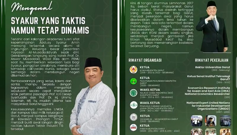 Calon Bupati No. 2 Syakur Amin: Siap Bawa Garut Keluar dari Status Daerah Tertinggal!