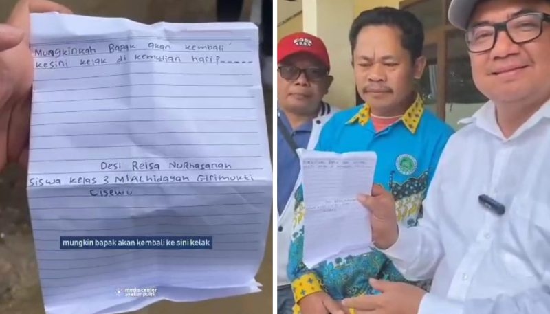 Momen Viral! Surat Anak Desa Membuat Syakur Amin Bertekad Bangun Garut Lebih Baik!