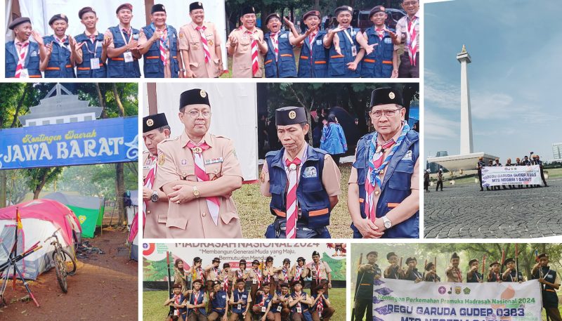 MTsN 1 Garut Wakili Jawa Barat dalam Kemah Pramuka Madrasah Nasional 2024 di Cibubur Jakarta 