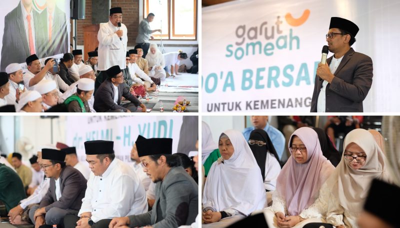 Helmi-Yudi Satukan Garut dalam Doa Bersama: Kampanye Akbar Pilkada Garut Damai dan Berkah  