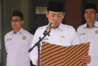 Hari Guru Nasional 2024_ Kepala Kantor Kemenag Kabupaten Garut, Dr. H. Saepulloh, S.Ag., M.Pd.I., BACAKAN Sambutan Menteri Agama RI, Prof. Dr. Nasaruddin Umar, MA