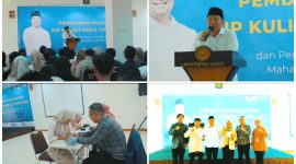 Rektor Universitas Garut Serahkan Buku Tabungan dan Kartu Debit kepada Mahasiswa Penerima KIP Kuliah 2024