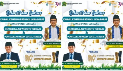 Motivasi Baru Kemenag Jabar Raih Dua Penghargaan di Ajang Humas Award 2024