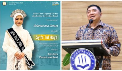 Rektor Universitas Garut Apresiasi Syifa Tul Haya Duta Baca Jawa Barat yang Membanggakan