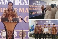 Rektor Universitas Garut, Dr. Irfan Nabhani,  Lantik BEM Uniga Pertama, Ini Pesan Penting untuk Mahasiswa!