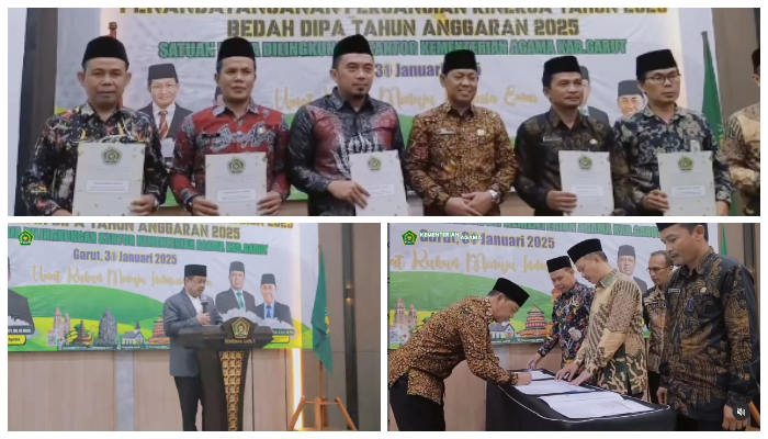 Kemenag Jabar Gelar Evaluasi Kinerja dan Teken Perkin 2025 di Garut, Ini Pesan Penting Para Pejabat!