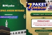 Beli Kipas Angin Miyako, Dapatkan Peluang Umroh Gratis dan Uang Ratusan Juta Menantimu!