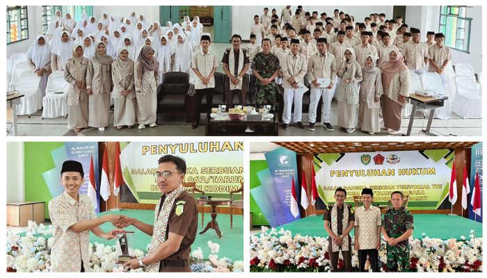 Kodim 0611 Garut, Kejaksaan Negeri Garut Bekali Santri Al Mashduqi IIBS Garut dengan Wawasan Hukum