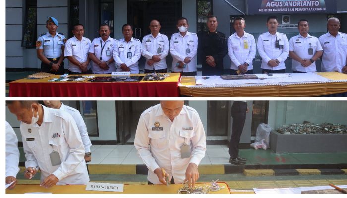 Lapas Garut Musnahkan Barang Sitaan Hasil Razia