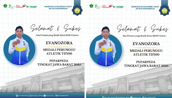 Evanozora Siswa MAN 1 Garut Raih Medali Perunggu Atletik