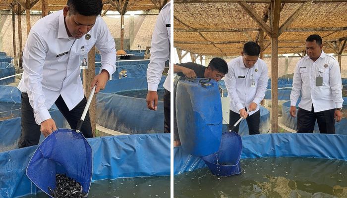 Lapas Garut Dukung Asta Cita Presiden Lewat Penebaran 26.000 Benih Ikan Lele di 13 Kolam Bioflok