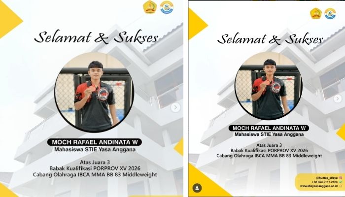 Kerennya! Mahasiswa STIE Yasa Anggana Sabet Juara MMA Tingkat Jabar