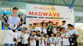 Keren! Rafisqi, Siswa Al Mashduqi Garut Raih Perunggu Kejuaraan Renang Jabar