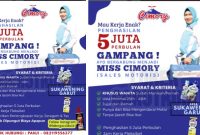 Lowongan Kerja Garut: Cimory Rekrut Miss Cimory Wilayah Sukawening