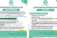 Lowongan Kerja Garut Klinik Cidatar Buka Lowongan Dokter Umum dan Ahli Gizi