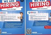 Erablue Electronics Buka Lowongan Kerja Store Manager dan Sales Consultant